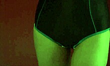 Blond-Haired Busty Girlfriend Shows Her Hot Bod