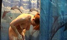 Redhead Showering In Bathroom On Hidden Cam
