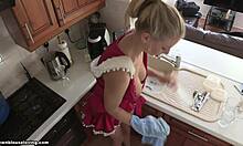 Blonde Novinha Deepthroats Big Dick In POV Homemade Sex