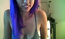 this gorgeous teen gets rimmed by a huge cock in a voyeur scene