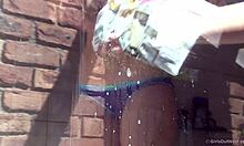 hey lady, wanna mess around with your cleaning girl in the shower?