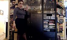 i'm a busty milf fuckin' this massive fake cock