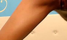 Winking Asshole Brunette Mercilessly Fucks with Anal Beads