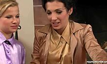 Kinky european girlfriends engage in filthy doggystyle fucking