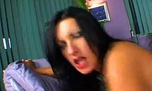 Ex girlfriend takes three cocks in all holes