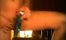 hooker wearing black lingerie about to gets smacked