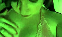 Brave teen brunette masturbates with pink vibrator in POV. Her shaved pussy glistens as she explores.