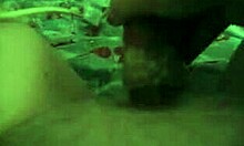 Brave teen brunette masturbates with pink vibrator in POV. Her shaved pussy glistens as she explores.