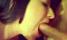 my erotic pierced babe girlfriend really loves swallowing cum after blowjob