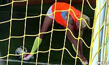 Blonde gets fucked hard by coach!