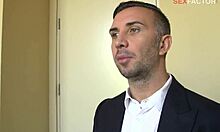 amateur couple fucking in front of a seasoned porn star