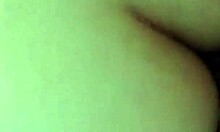 Big white pale ass takes his schlong in homemade couple sex