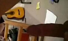 pasty goth chick with big butt gets doggystyled by tanned stud