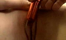 Redhead and brunette bimbos masturbate their shaved pussies with vibrator in girl-on-girl preparation for porn.