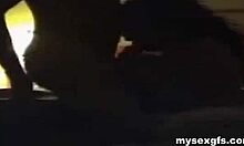 gal with curly hair teases with oral skills