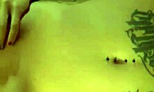 Flashy ex-girlfriend teases with fingers in her private mirror moment.