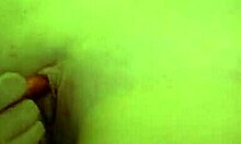 Redhead and brunette bimbos masturbate their shaved pussies with vibrator in girl-on-girl preparation for porn.