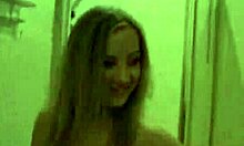 Teen chicks in shower ask, Want to see us fool around with banana?