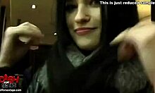 Oh, lusty brunette finds sex buddy on computer!