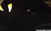 gal with curly hair teases with oral skills