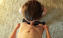 Black Lingerie Girlfriend Delivers Hot POV Blowjob