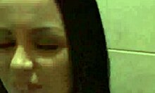 Teen chicks in shower ask, Want to see us fool around with banana?