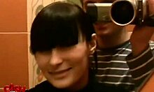 facial gf video where hungry hoe eats salty cum in public