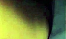 girl with red nails fingers her unshaved pink pussy