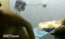 chunky brunette takes it hard in doggystyle on webcam