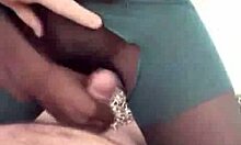 dark babe with dyed hair starts sucking cock in pov