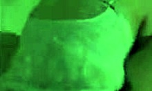 Bruised butt, a naked woman is seen wearing a negligee