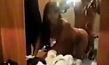 Sexy Latin Teen 18+ Girlfriend Receives Fucking In Doggystyle And Blowjob On Camera With Mirror