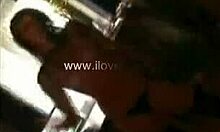 Does kinky brunette kiss boyfriend's erect penis?