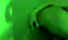 Bruised butt, a naked woman is seen wearing a negligee