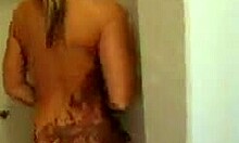 Blonde teen naked in shower?