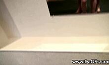 Blonde girlfriend uses banana for fun