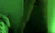 Bruised butt, a naked woman is seen wearing a negligee