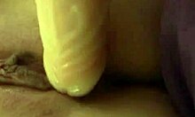 Two adventurous lesbians explore with dildos