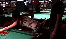 happy girlfriend kissing and sucking in tanning booth