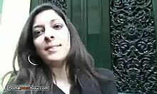 Slender Bodied French Cutie Feasts On Two Cocks