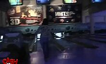 facial gf video where hungry hoe eats salty cum in public