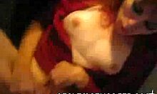 This redhead hottie keeps her legs high while getting fucked in missionary and doggystyle