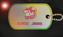 long-haired tattooed bimbo skillfully rides in reverse cowgirl pov