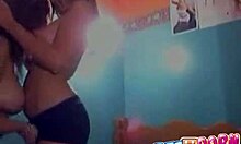 Two girlfriends TEASING with GIRL-ON-GIRL PUSSY TOYING