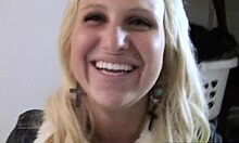 i'm adoring this blondie making out with older guy, sucking and riding