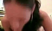 Cute brunette amateur sucks cock in homemade pov