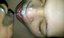 Nasty Facial for Cute Skunky Girlfriend