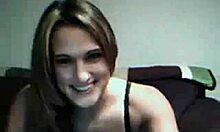 Open-minded gal shows off her tits in steamy homemade affair.