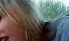 Blonde Teen Oral In Car