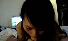 this little asian beauty sucks so good in homemade pov.